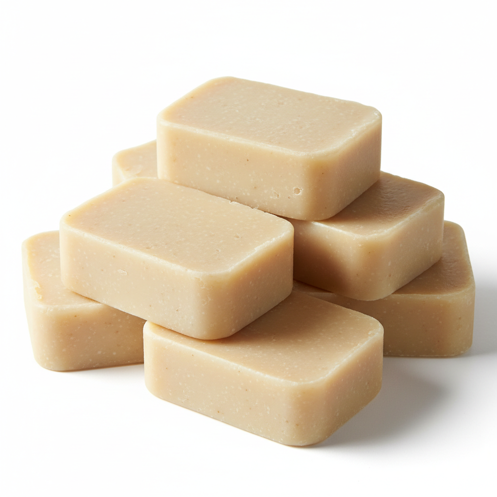 Shea butter soap base bars, creamy ivory, natural handmade cosmetic ingredient